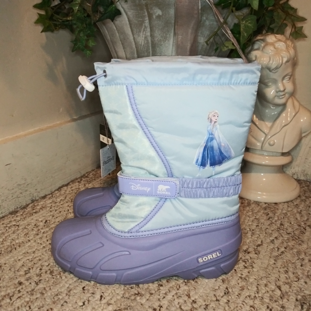 Sorel x Disney Frozen 2 Elsa Flurry Winter Boot Youth Size 7/Ladies Size 8-8 1/2 - Picture 8 of 16